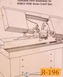 Ramco-Ramco RS90, Cut Off Saw, Instructions and Parts Manual-RS-RS90-01